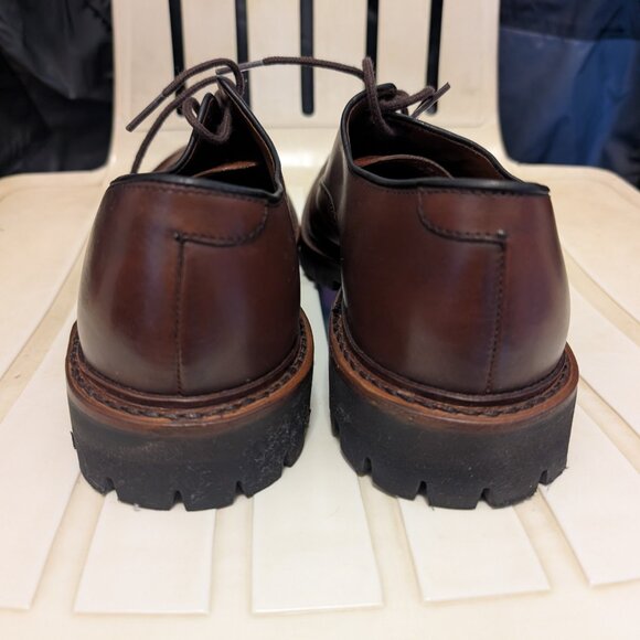 Allen Edmonds Park Avenue Lug Oxford Shoes Sz 9 D - Brown Chilli - Picture 3 of 8